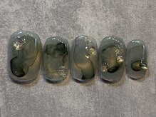 カラネイル 南森町店(calla nail)/マグネット　インク　ニュアンス