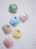 【選べるデザイン♪初回オフ無料】フット定額ネイル¥10,900