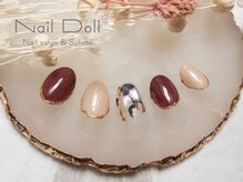 ネイルドール(Nail Doll)/ボルドーフレンチ