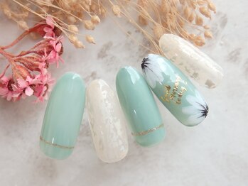 ラルネイル 大宮(Lull. nail)/#オトナ女子#初夏#フラワー