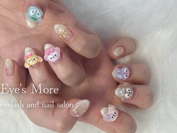 アイズモア 国立店(Eye's More)/盛り上げネイル