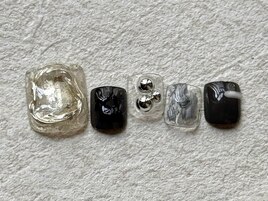 FOOTネイル ¥9980　クリアリング