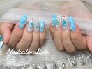 クリームソーダネイル