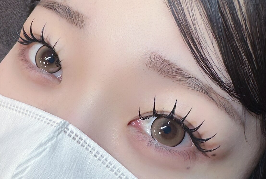 まつごろう NUMEROフラットラッシュ マットカラー/アイスモーヴ 長さMIXシート J