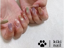 マグネットネイル/秋ネイル