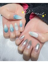ディアネイルサロン 池袋(Di’a)/持ち込み/グラデーション/リボン