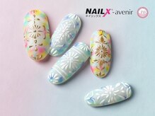 ネイリックス アヴェニール(NAILX avenir)/タイル柄ネイル