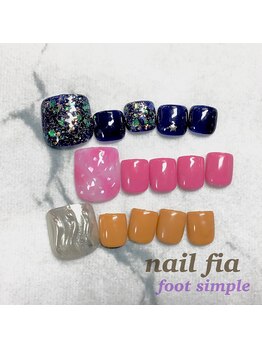 ネイルフィア(Nail Fia)/【フット定額】シンプルコース