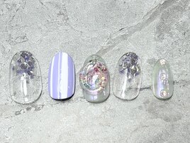 【初回オフ無料】押し花ネイル