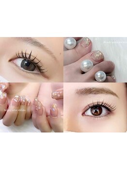 ネイル・アイメニューの同時施術が可能