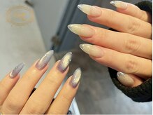 ラスターネイル(Luster nail)/ちぐはぐネイル♪
