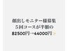 顔出しモニター様/半額