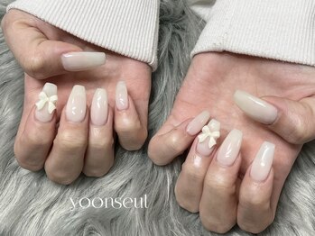 ワンカラー×リボンパーツ°○