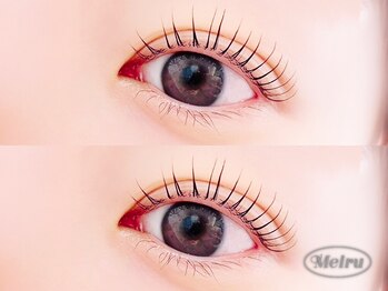 メイル 天王寺店(Meiru)の写真/渡韓習得した最先端《韓国式まつげパーマ》グルー不使用・美容液を与える技法で今までにないモチ&簡単束感*