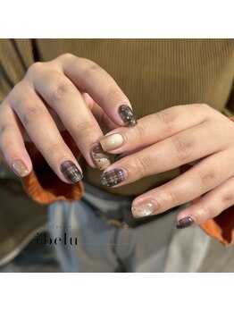 イベル 梅田店(ibelu)/チェックネイル