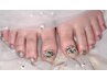 【次回予約で¥1000 OFF】フットネイル★2本埋め尽くし¥9000