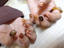 アミュリー ネイル アトリエ(Amury nail atelier)/うるつや秋ネイル♪