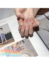 ルシエル(LeCiel)/ガラスフレンチネイル