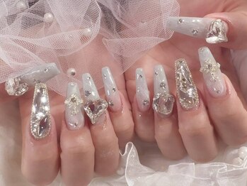 ミルキーウェイバイミーネイル 南堀江店(Milkyway by menail)の写真/【持ち込みデザインOK！】豊富なパーツとつけ放題メニューで、自分だけのネイルアートを楽しめます♪