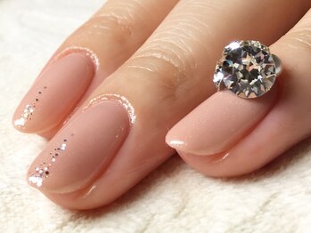 ネイルサロン エルオーケー(L.O.K)/ワンカラー&D180+ラメしずく