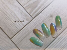 カラフル塗りかけネイル☆