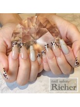 エスフィーネイルサロン リシェル(Esfy nailsalon Richer)/レオパードフレンチ
