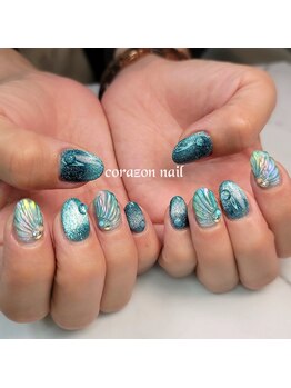 コラソンネイル(corazon nail)/HAND90分コース☆マーメイド