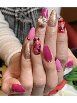 ネイルアンドアロマリャド(Nail&Aroma)/【W】アクリルスカルプチュア &nbsp;