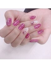 ネイルサロンファストネイルプラス 新宿店(FAST NAIL PLUS)/夏ネイル2021【ラメネイル】