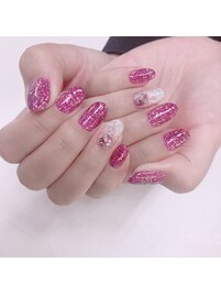 夏ネイル2021【ラメネイル】