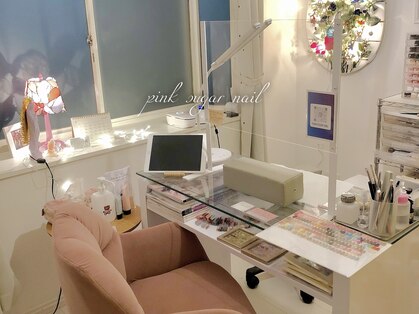 ピンクシュガーネイル(pink sugar nail)の写真