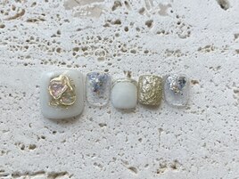 FOOTネイル ¥9980 クリアリング