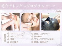 アール(R)/毛穴デトックスプログラムの流れ