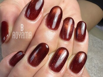 マグネットのレイヤーネイル☆