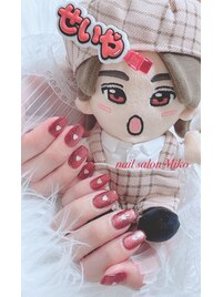 マグネット赤　ハートホログラム