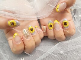 ひまわりネイル
