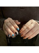 イベル 梅田店(ibelu)/ブラウンニュアンスネイル