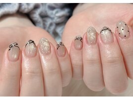 黒リボン・ハートホロ