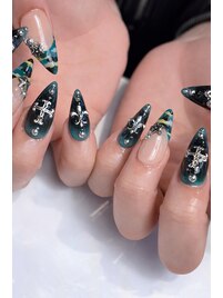 【Y2K】迷彩フレンチ☆