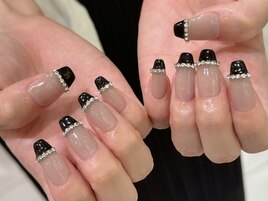 韓国フレンチネイル