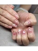 ハズグラスネイル(Haze Grass nail)/フラワーネイル