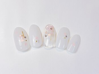 #フラワーネイル