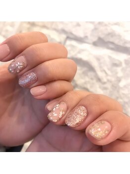 カイノ なんばタワー店(KAINO)/マットフラワーネイル