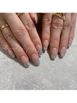 シュシュ(chouchou)/ガラスフレンチ×ラメグラ