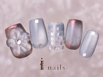 アイネイルズ 町田店(I nails)/クリアフラワーネイル11500円