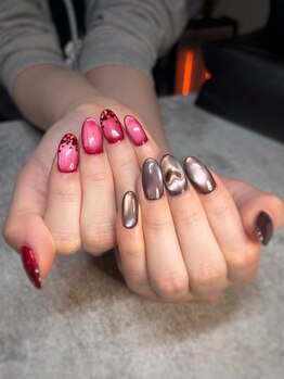 ヒミツキチ 恵比寿店(himitsukichi)/バレンタインネイル