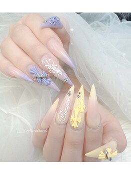 CoCo Nail【ココネイル】渋谷《長さ出し専門店/つけ放題/持ち込み》/