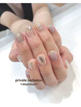 プライベート ネイルサロン マーマ(murmur)/凸凹ミラーネイル