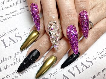 ラヴィアスプラス(LAVIAS+)/【スカルプ】お好きなアート6本