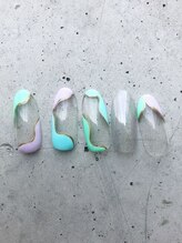 サロンストロベリームーン(Salon Strawberry Moon)/パステルニュアンスネイル